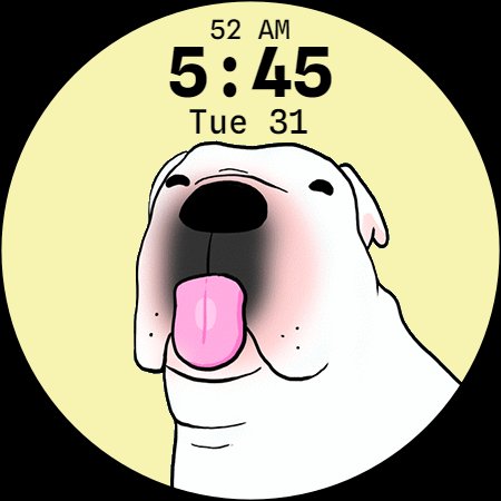 Dog licking the screen LX111