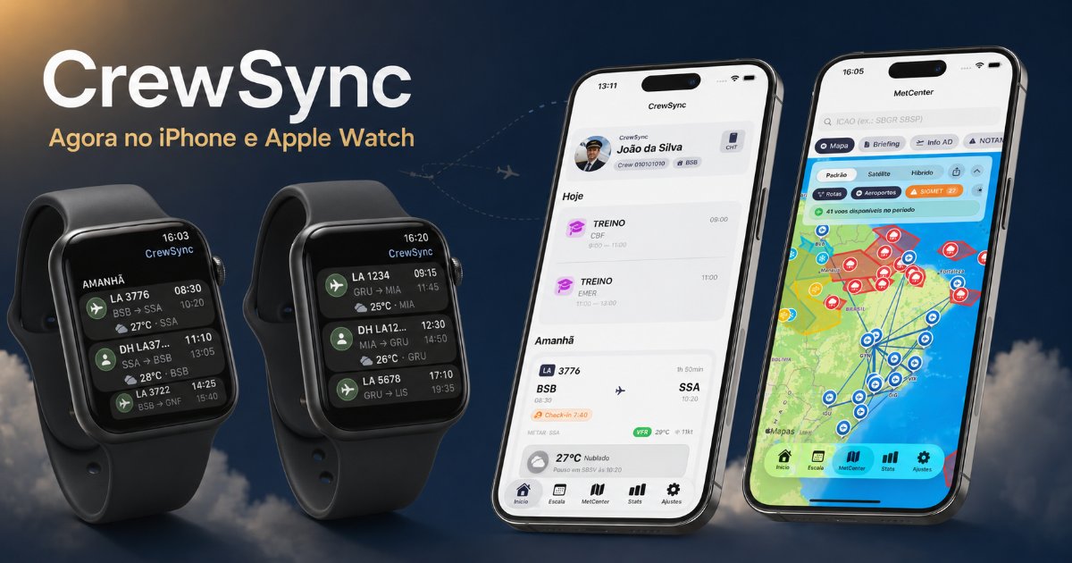 Crew Sync is now available for iPhone and Apple Watch! 🎉